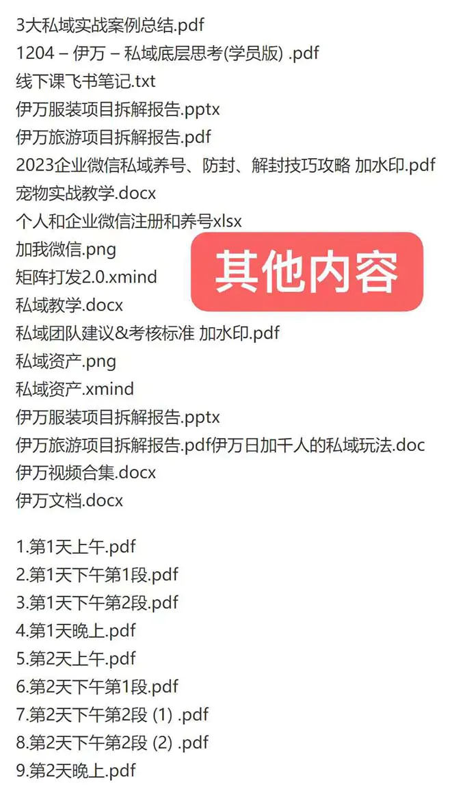 图片[2]中创网-冒泡网赚-福缘创业网私域收费课程笔记：线下课录音+飞书笔记和文档PPt，私域必看！
