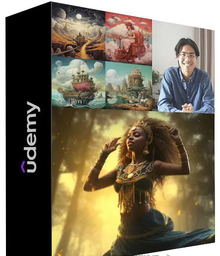 图片[2]中创网-冒泡网赚-福缘创业网MidjourneyAI绘画艺术生成的大师级写作提示指南教程-8节视频课-中英字幕