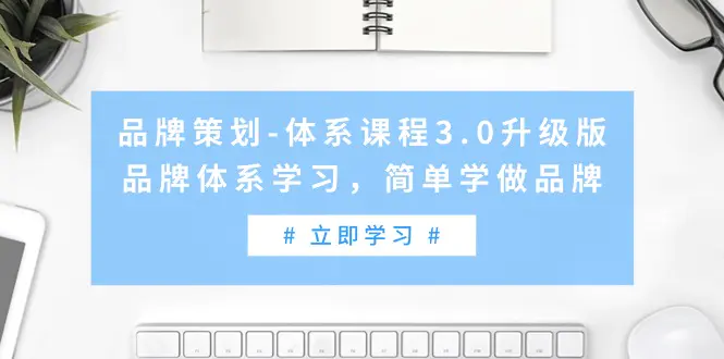 品牌策划体系课程3.0升级版，品牌体系学习，简单学做品牌（高清无水印）