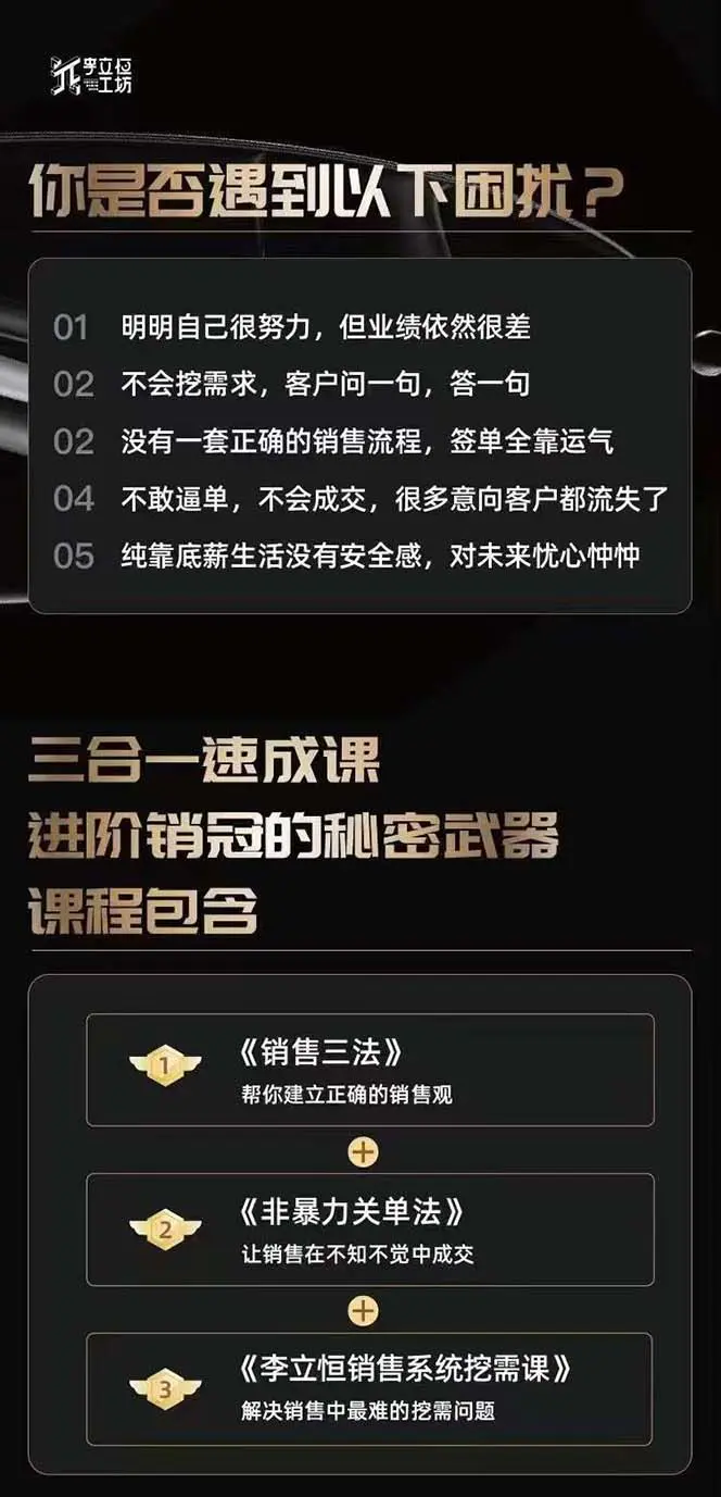 图片[1]中创网-冒泡网赚-福缘创业网从小新手到销冠 三合一速成：销售3法+非暴力关单法+销售系统挖需课 (27节)