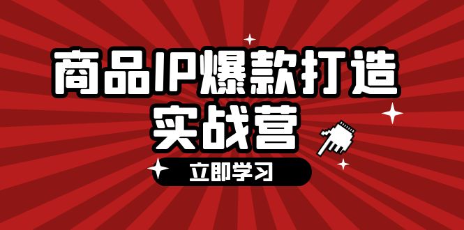 商品IP爆款打造实战营【第四期】，手把手教你打造商品IP，爆款不断