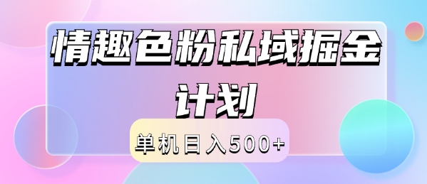 2024情趣色粉私域掘金天花板，日入500+，后端自动化掘金